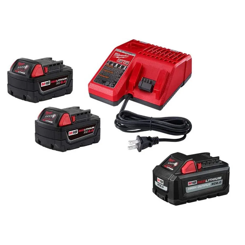 Milwaukee M18 three-battery kit