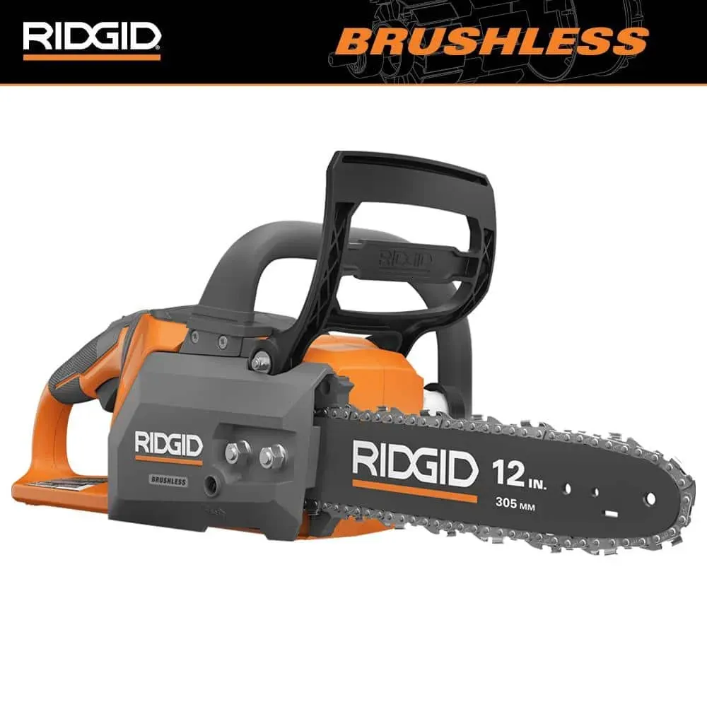 RIDGID 18V brushless 12" chainsaw (tool only)