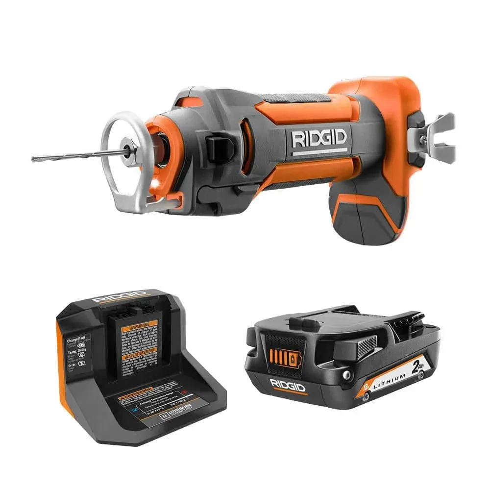 RIDGID 18V drywall cut-out tool kit